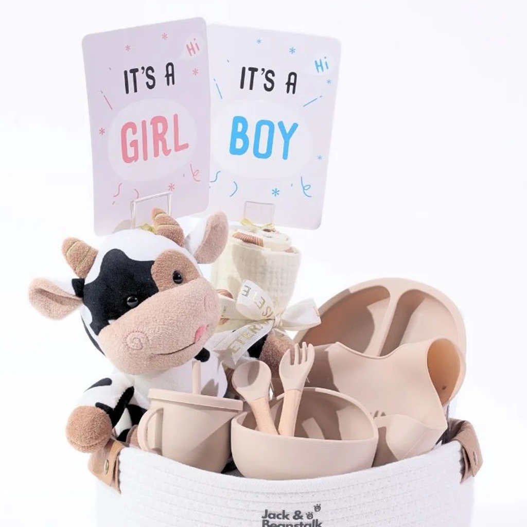 Moo & Munch - Baby Bib Feeding Gift Set