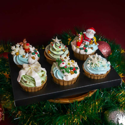 Christmas Buttercream Cupcakes (6 pcs)