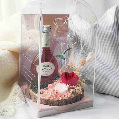 Mateus Rose Wine - Preserved Flowers Gift Set