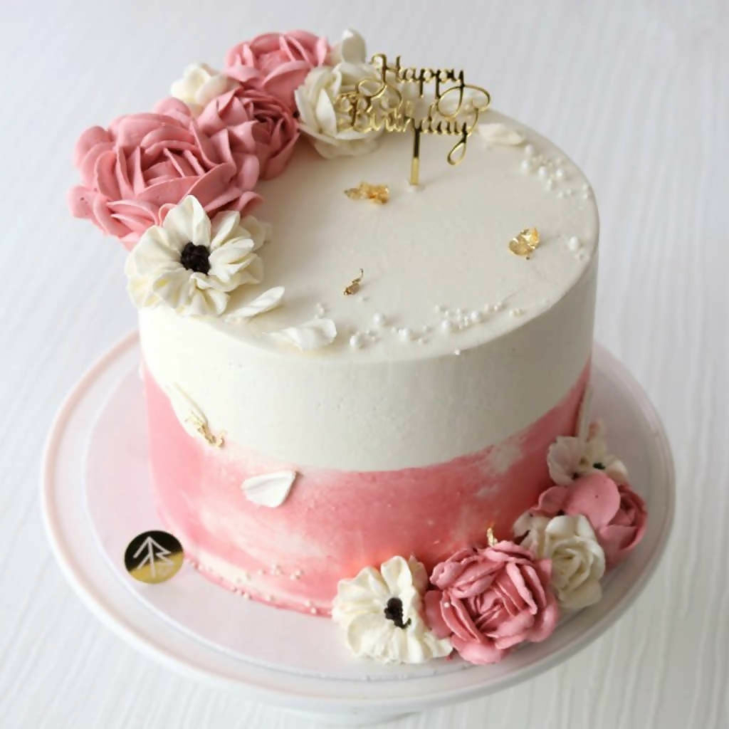 Pink Flower Cake