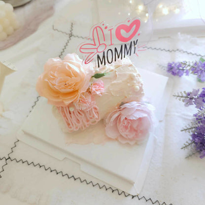 Mother's Day Peony Swiss Roll Cake