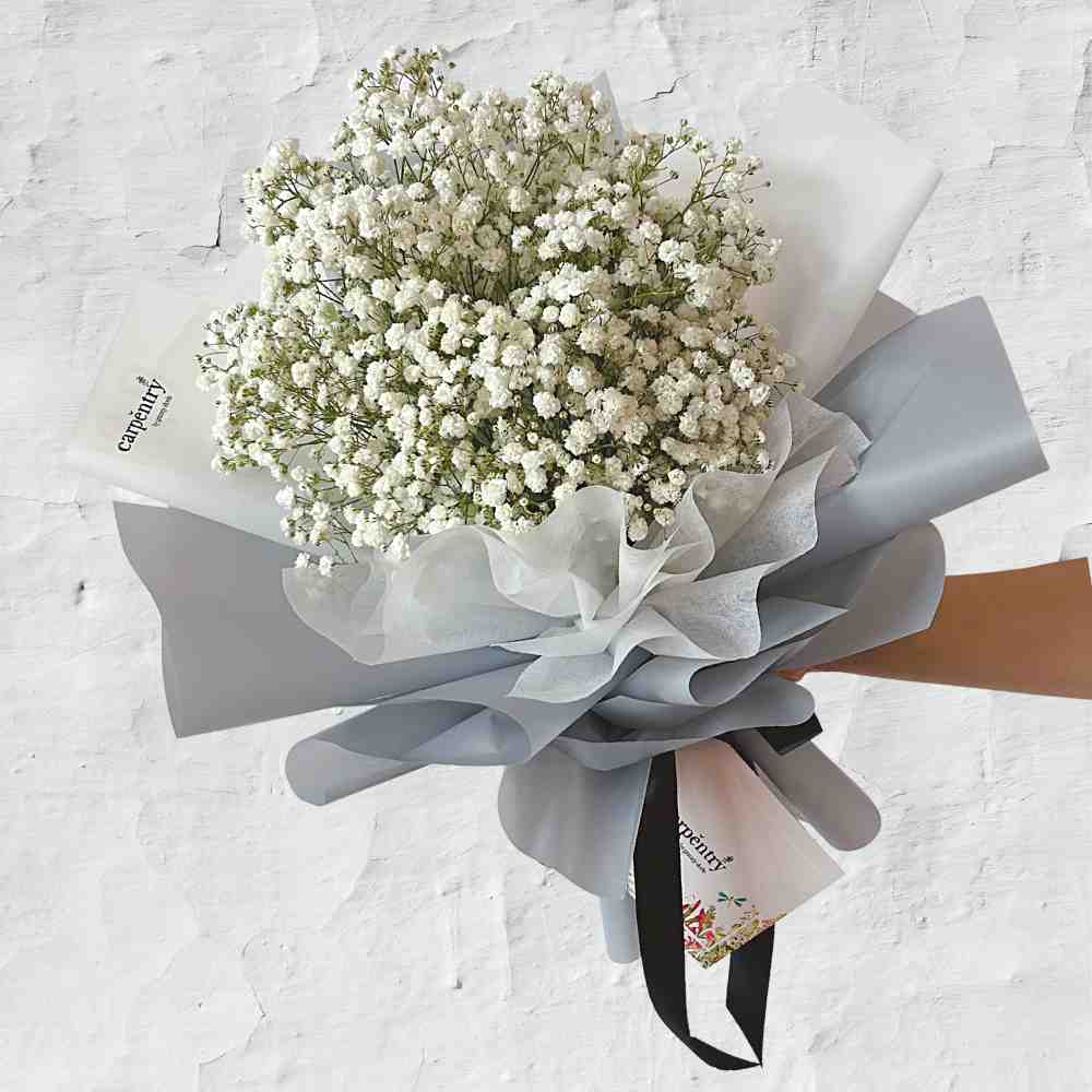 Faithfully - Baby Breath Bouquet