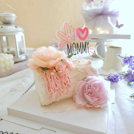 Mother's Day Peony Swiss Roll Cake