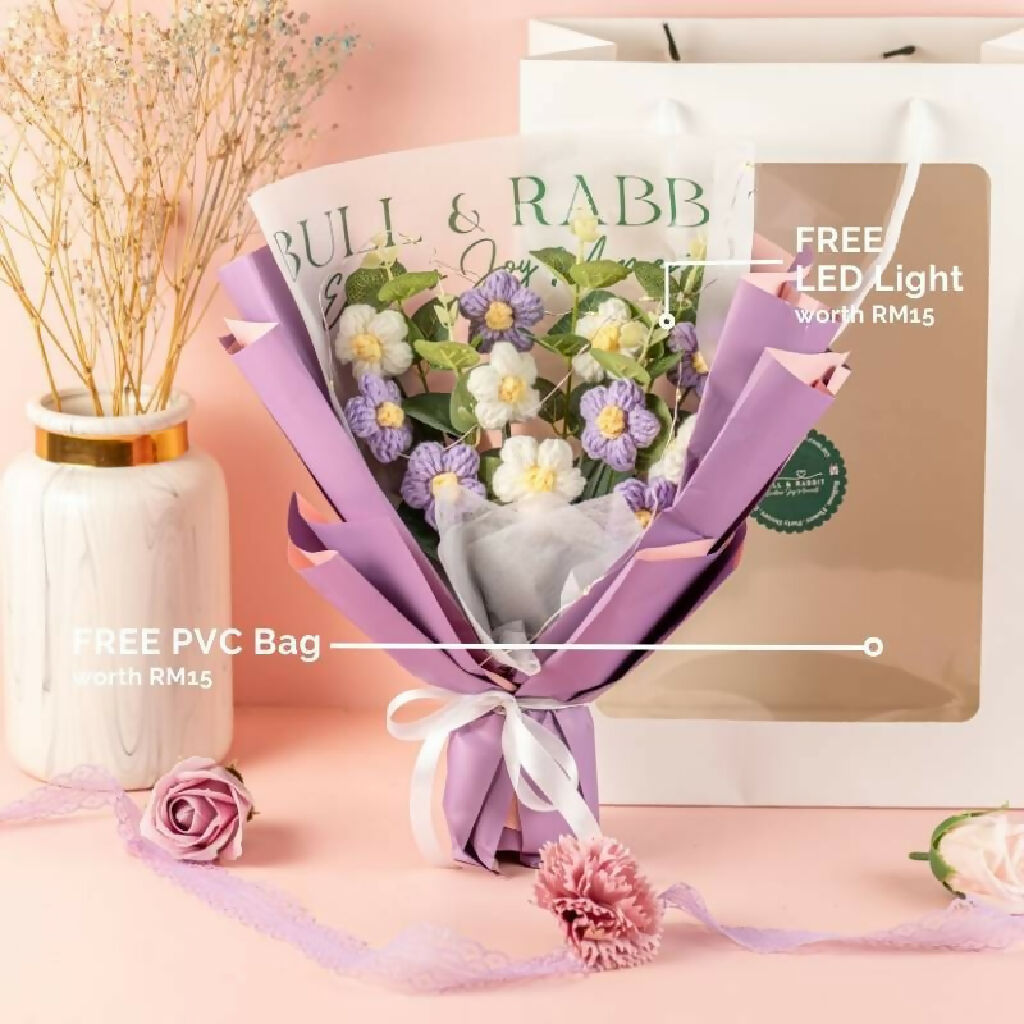 [BNR X SCO] Charming Bouquet (Crochet Flower)+Travel Pack Christian Dior Jadore (8ml)