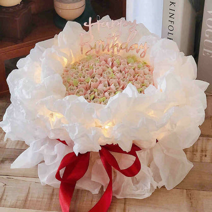 Daisy Flower Bouquet Cake