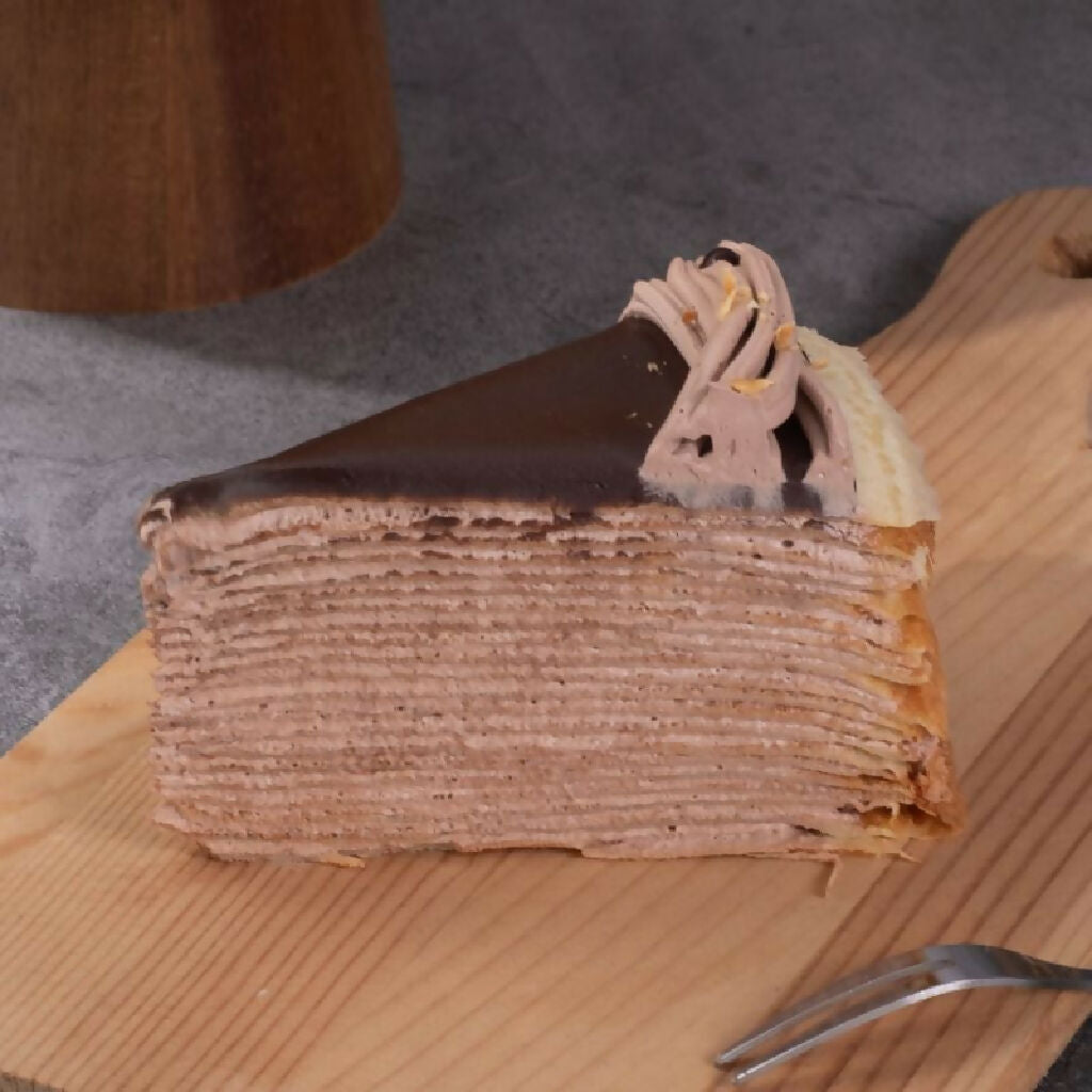 Aik Cheong Chocolate Hazelnut Crepe Cake (slice)