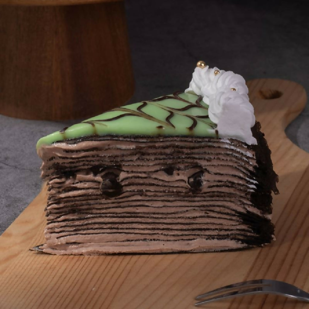 Aik Cheong Chocolate Mint Crepe Cake (slice)