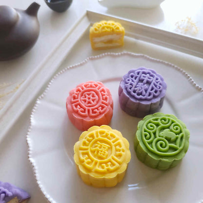 Snowskin Mooncake Mille Crepe Filling 4 pcs Set