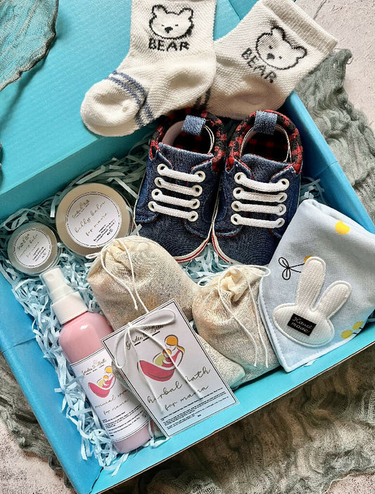 Post Natal Blue Gift Set for Mommy & Baby Boy
