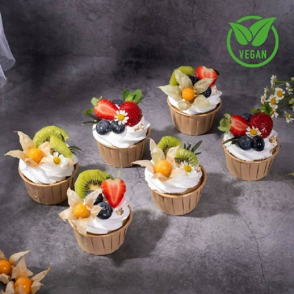 Tropical Fruits Vegan Cupcakes (Chamomile)