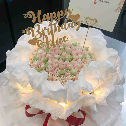 Daisy Flower Bouquet Cake