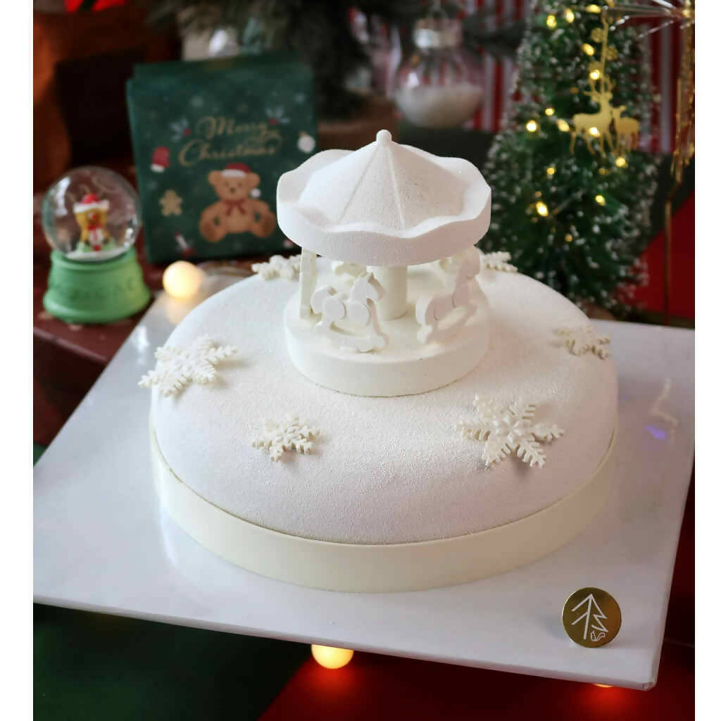 Mont Blanc Christmas Carousel Entremet Cake