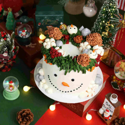 Snowman Christmas Cake