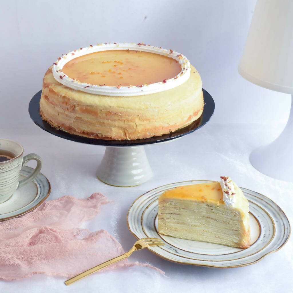 Yuzu Mille Crepe Cake 8 inch