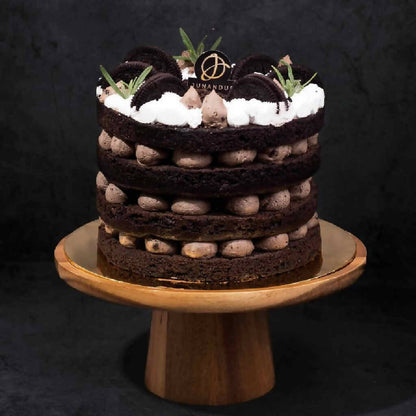 Oreo Chocolate Vegan Naked Cake