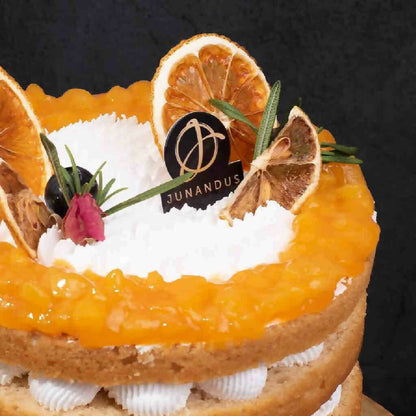 Mango Passion Vegan Naked Cake