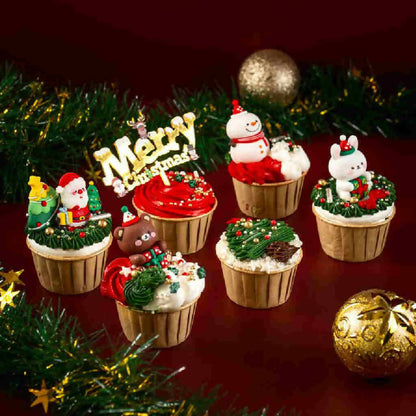 Xmas Surprise Cupcakes (6 pcs)