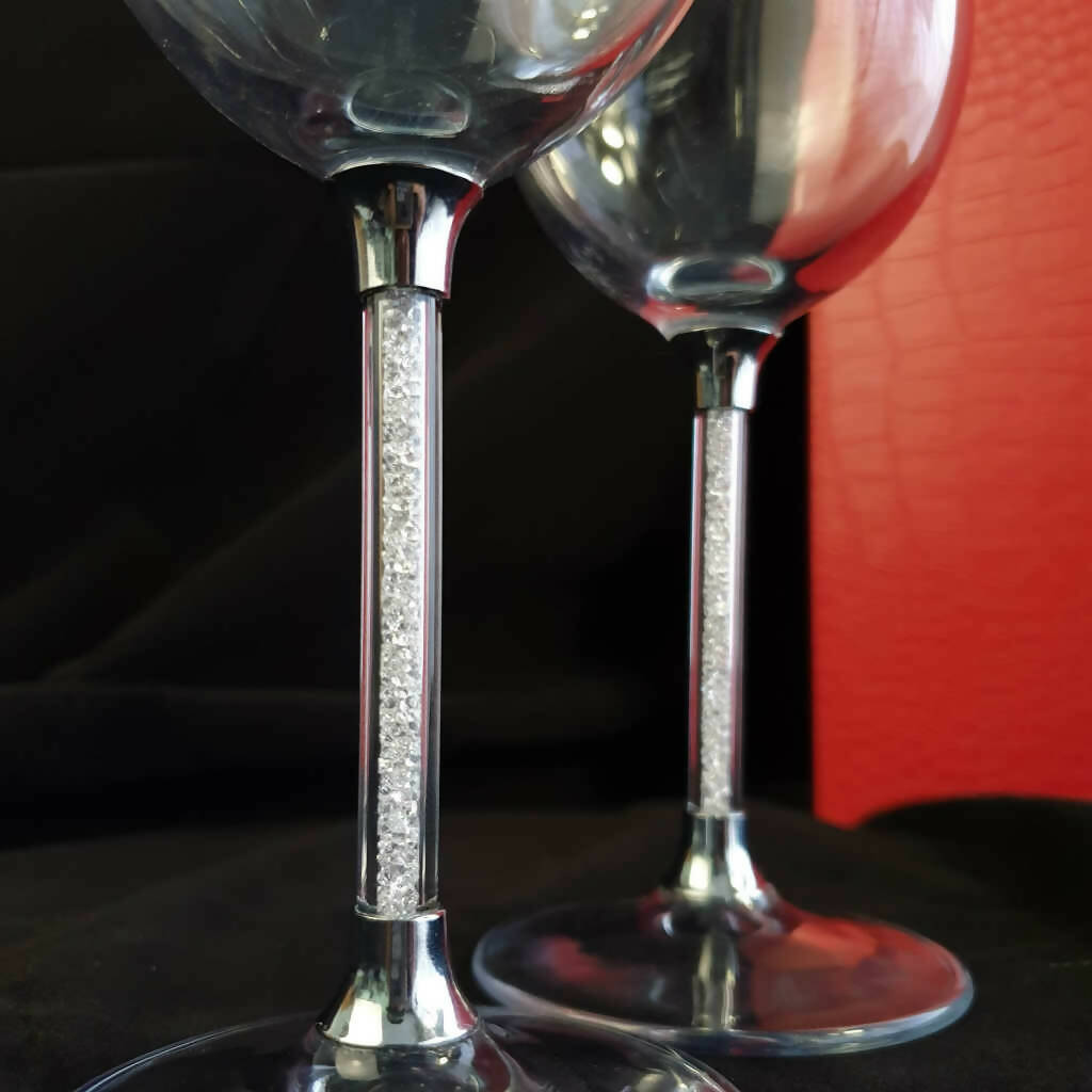 Twin Diamond Wine Glass Set