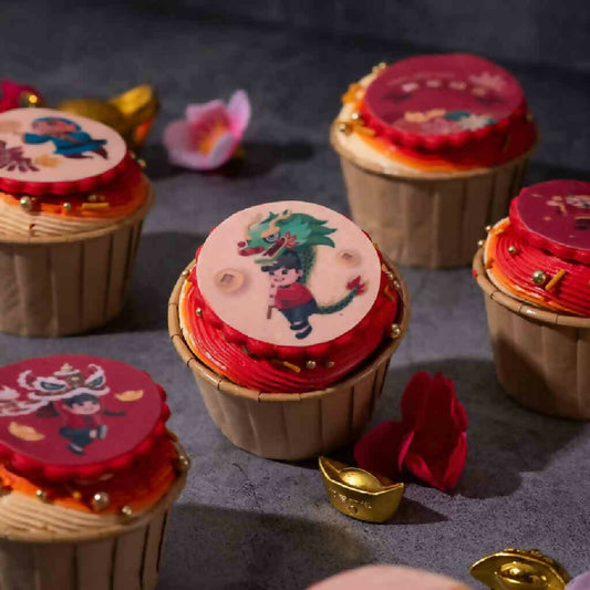 GongXiFattCai Cupcake