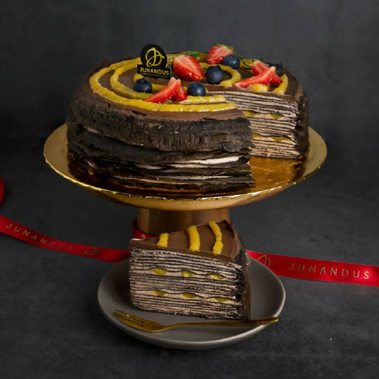 Chocolate Banana Crepe Cake