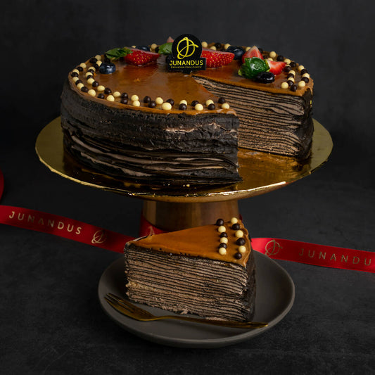 Hazelnut Chocolate Crepe Cake