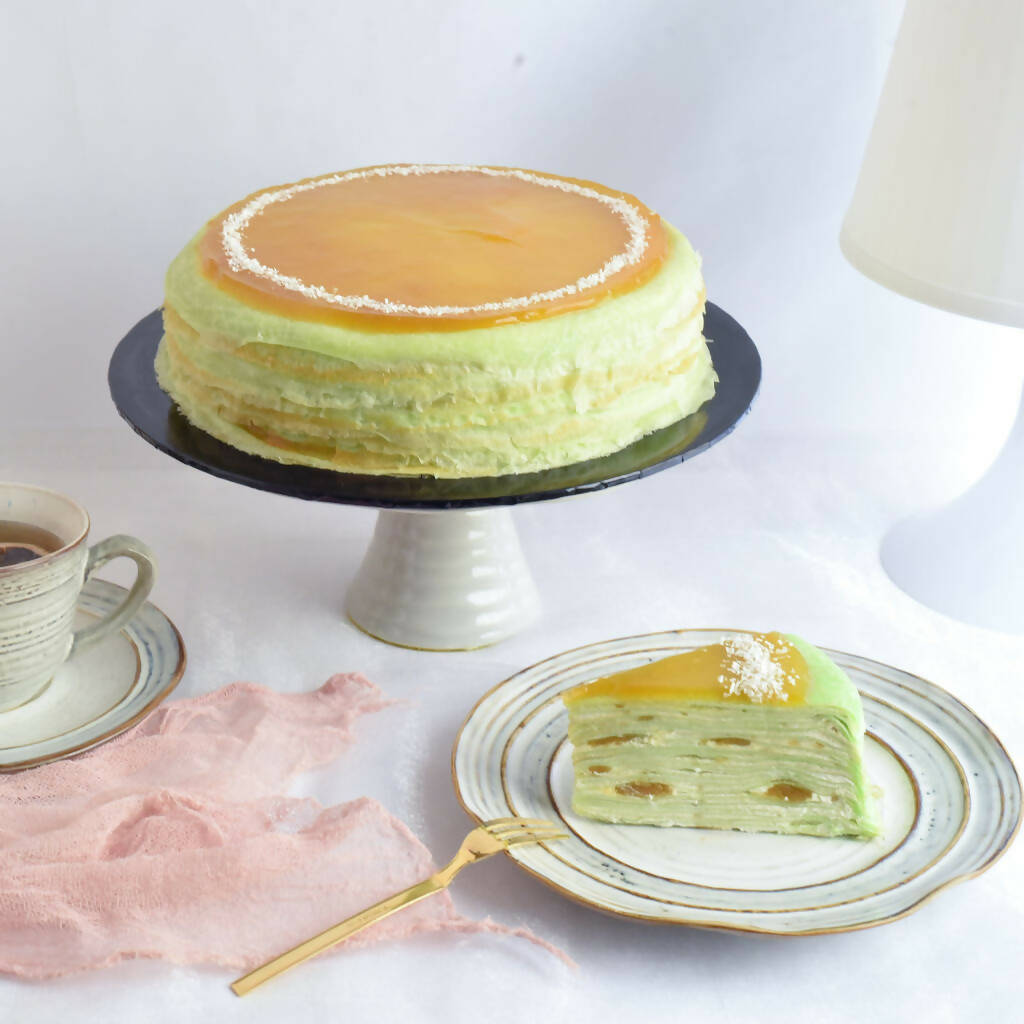 Pandan Kaya Mille Crepe Cake 8 inch