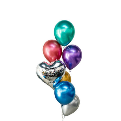 Chrome Balloon+Chocolate+Flower