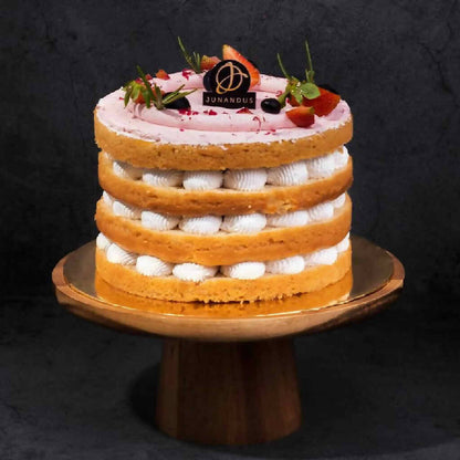 Strawberry Victoria Vegan Naked Cake