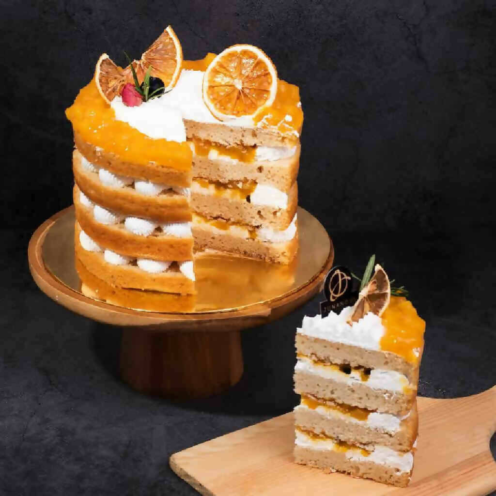 Mango Passion Vegan Naked Cake