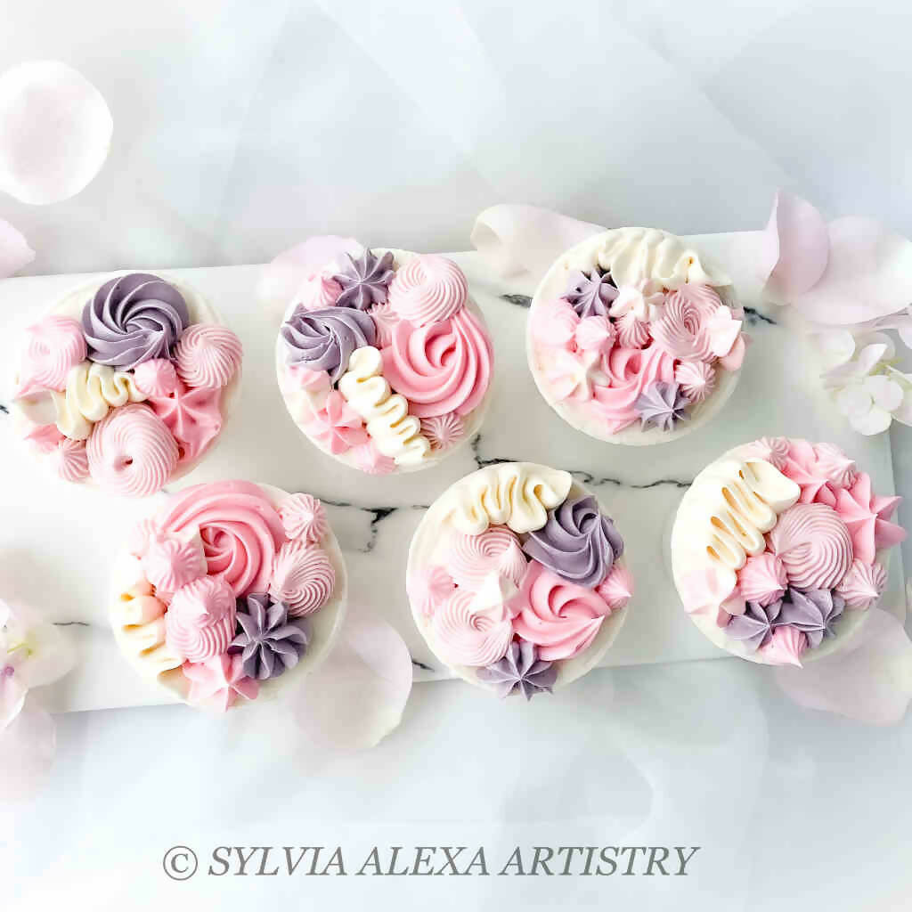 Buttercream Designer Cupcakes - Lavender Pink