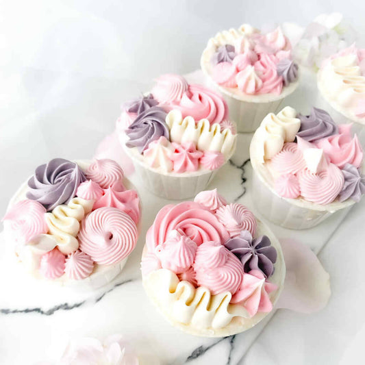 Buttercream Designer Cupcakes - Lavender Pink